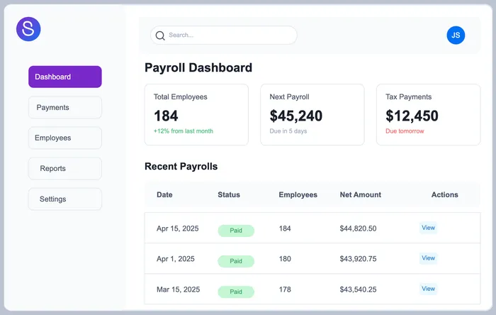 Payflo Product Dashboard